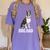 Boston Terrier Dog Dad Boston Terrier Dog Lovers Women's Comfort Colors T-Shirt Violet