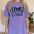 Boston Terrier Dog Dad Women's Comfort Colors T-Shirt Violet