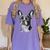 Boston Terrier Dog Motif Pet Illustration Boston Terrier For Men Women Kids Women's Comfort Colors T-Shirt Violet
