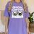 Boston Terrier Dog Official Sleep Pajamas Nightgown Women's Comfort Colors T-Shirt Violet