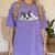 Boston Terrier Dog Official Sleeping Men Women Girls Kids Women's Comfort Colors T-Shirt Violet