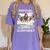 Boston Terrier Dog Official Sleepshirt Pajamas Nightgown Men Women Girls Kids Women's Comfort Colors T-Shirt Violet