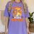 My Boston Terrier Dog Rides Shotgun Witch Halloween Men Women Women's Comfort Colors T-Shirt Violet