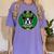 Boston Terrier Dog St Patricks Day Irish Pet Lover Men Women Kids Women's Comfort Colors T-Shirt Violet