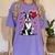 Boston Terrier Dog Valentine's Day Dog Owner Valentine Women's Comfort Colors T-Shirt Violet