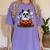 Boston Terrier Ghost Boo Halloween Kids Women's Comfort Colors T-Shirt Violet