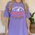 Boston Terrier Grandma Nana Dog Lover Christmas Women's Comfort Colors T-Shirt Violet