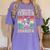 Boston Terrier Grandpa Dog Lover Father's Day Women's Comfort Colors T-Shirt Violet