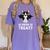 Boston Terrier Halloween Shirt Did Someone Say Treat Women's Comfort Colors T-Shirt Violet