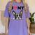 Boston Terrier I Heart My Dog Dog Lover Women's Comfort Colors T-Shirt Violet