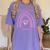 Boston Terrier Mama Cute Rainbow Paw Heart Shape Women's Comfort Colors T-Shirt Violet