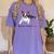 Boston Terrier Mom Bandana Boston Terrier Dog Women's Comfort Colors T-Shirt Violet