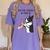 Boston Terrier Mom Dogs Mum Woman Women's Comfort Colors T-Shirt Violet