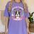 Boston Terrier Mom Mother's Day Women's Comfort Colors T-Shirt Violet