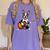 Boston Terrier Playing Guitar Boston Terrier Women's Comfort Colors T-Shirt Violet