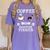Boston Terrier Shirt Coffee And Boston Terrier Cute Dog For Men Women Girls Kids Women's Comfort Colors T-Shirt Violet