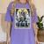 Boston Terrier Tarot Card Dog Women's Comfort Colors T-Shirt Violet