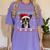 Boston Terrier Ugly Christmas Sweater Xmas For Adults Kids Women's Comfort Colors T-Shirt Violet