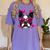 Boston Terrier Valentines Day Shirt Heart Dog Lover Women's Comfort Colors T-Shirt Violet