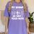 My Broom Broke So Now I Teach Math Halloween Teacher Costume For Men Women Women's Comfort Colors T-Shirt Violet