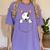 Bull Terrier Pocket Bull Terrier Peeking Out Pocket Women's Comfort Colors T-Shirt Violet