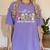 All Is Calm Said No Teacher Ever Teacher Christmas Women's Comfort Colors T-Shirt Violet