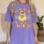 You Can't Scare Me I Teach 3rd Grade Halloween Teacher Ghost Women's Comfort Colors T-Shirt Violet