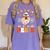 You Cant Scare Me I Teach Pre-K Teacher Halloween Women's Comfort Colors T-Shirt Violet