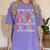 Childcare Teacher Negotiate With Toddlers Daycare Provider Men Women Girls Kids Women's Comfort Colors T-Shirt Violet
