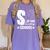Christian Teacher S Is For Sunday School Essentials Women's Comfort Colors T-Shirt Violet Christian Teacher S Is For Sunday School Essentials Women's Comfort Colors T-Shirt Violet
