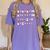 Christmas Math Quiz Teacher Equation Math Teacher Women's Comfort Colors T-Shirt Violet