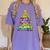 Christmas Tree Made Of Crayons School Teacher Life Student Women's Comfort Colors T-Shirt Violet