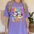 Color The World With Kindness Crayon Positivity Teacher Women's Comfort Colors T-Shirt Violet