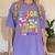 Color The World With Kindness Teachers Back To School Women's Comfort Colors T-Shirt Violet Color The World With Kindness Teachers Back To School Women's Comfort Colors T-Shirt Violet