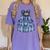 Coquette Bow Book Tree Merry Christmas Xmas Teacher Holiday Women's Comfort Colors T-Shirt Violet Coquette Bow Book Tree Merry Christmas Xmas Teacher Holiday Women's Comfort Colors T-Shirt Violet