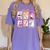 Coquette Bow Spooky Teacher Ghost Halloween Trick Or Teach Women's Comfort Colors T-Shirt Violet Coquette Bow Spooky Teacher Ghost Halloween Trick Or Teach Women's Comfort Colors T-Shirt Violet
