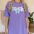 Coquette Bow Teach Teacher Happy First Day Back To School Women's Comfort Colors T-Shirt Violet Coquette Bow Teach Teacher Happy First Day Back To School Women's Comfort Colors T-Shirt Violet