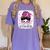 CTE Teacher In October We Wear Pink Breast Cancer Awareness Women's Comfort Colors T-Shirt Violet CTE Teacher In October We Wear Pink Breast Cancer Awareness Women's Comfort Colors T-Shirt Violet