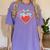 Cute Distressed Super Teacher Superhero Apple Women's Comfort Colors T-Shirt Violet Cute Distressed Super Teacher Superhero Apple Women's Comfort Colors T-Shirt Violet
