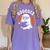 Cute Ghost Book Reading Books Lover Retro Halloween Teacher Women's Comfort Colors T-Shirt Violet