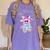 Cute Ghost Book Reading Halloween Teacher Top Girls Women Women's Comfort Colors T-Shirt Violet
