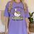 Cute Goose It's A Beautiful Day To Teach 1st Grade Teacher Women's Comfort Colors T-Shirt Violet