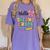 Cute Hello Second Grade Back To School Coquette Teacher Girl Women's Comfort Colors T-Shirt Violet