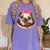 Cute Pug Shirt Donut Girls Dog Women's Comfort Colors T-Shirt Violet
