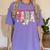 Cute Santas Favorite Para Christmas Paraprofessional Teacher Women's Comfort Colors T-Shirt Violet Cute Santas Favorite Para Christmas Paraprofessional Teacher Women's Comfort Colors T-Shirt Violet