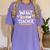 Daycare Provider Toddler Teaching Infant Room Teacher Women's Comfort Colors T-Shirt Violet