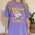 Dinosaurs Didn't Read Now They Are Extinct Reading Teacher Women's Comfort Colors T-Shirt Violet