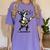 Dog Playing Guitar Singing Boston Terrier For Men Women Girls Kids Women's Comfort Colors T-Shirt Violet