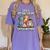 Easily Distracted By Cats & History Teacher Women Men Women's Comfort Colors T-Shirt Violet