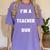 Easy Halloween Teacher Costume Shirt For Men Women Kids Women's Comfort Colors T-Shirt Violet